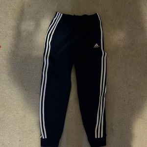 navy blue adidas sweatpants size kids large
